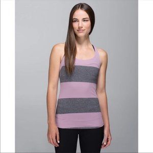 Lululemon First Base Tank Bold Stripe Mauvelous